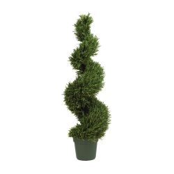Nearly Natural 4' Rosemary Spiral Silk Tree (Indoor/Outdoor) Green