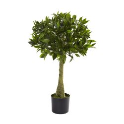 Nearly Natural 3' Bay Leaf Topiary UV Resistant (Indoor/Outdoor)