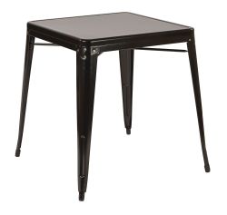 OSP Designs Paterson Metal Table in Black Finish