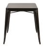 OSP Designs Paterson Metal Table in Black Finish