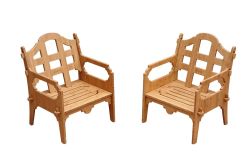Set Of 2 Palladian Lounge Chairs.