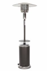 Mocha and Stainless Steel Standard Series Patio Heater with Adjustable Table