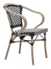 PARIS DINING ARM CHAIR BLACK & WHITE (Set of 2)