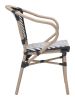 PARIS DINING ARM CHAIR BLACK & WHITE (Set of 2)