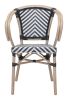 PARIS DINING ARM CHAIR BLACK & WHITE (Set of 2)