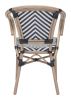 PARIS DINING ARM CHAIR BLACK & WHITE (Set of 2)