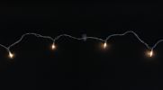 Set of 20 White Patio Umbrella Mini Christmas Lights - White Wire