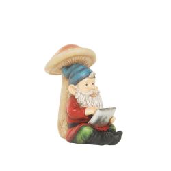 10"" High Tech Gnome with Tablet Solar Powered LED Lighted Outdoor Patio Garden Statue