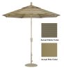 9' Crank Tilt Patio Market Umbrella - Champagne: Taupe