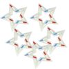 Set of 5 LED Red, White and Blue Patriotic Star Christmas Lights - White Wire