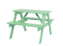 Children's Mint Green Outdoor Wooden Garden Patio Picnic Table