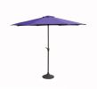 9' Outdoor Patio Market Umbrella with Hand Crank and Tilt - Purple and Brown