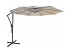 10' Outdoor Patio Off-Set Umbrella Zinc Alloy Crank and Tilt - Beige and Black