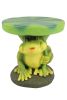3-Piece Frog with Lily Pad Table & Chair Novelty Garden Patio Furniture Set