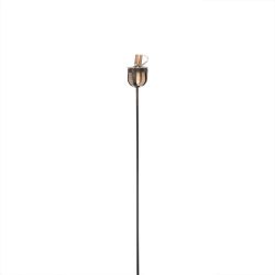30"" Brushed Copper Mini Garden Oil Lamp Outdoor Patio Torch
