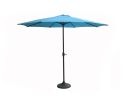 9' Outdoor Patio Market Umbrella with Hand Crank and Tilt - Turquoise Teal