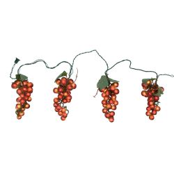 Tuscan Winery Purple Grape Patio and Garden Novelty Christmas Light Set - 4 Clusters 100 Lights