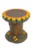 3-Piece Sunflower Table and Chair Novelty Garden Patio Furniture Set
