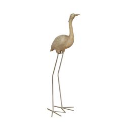 38.5"" Red-Crowned Crane Outdoor Patio Garden Statue