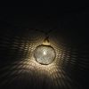 Set of 10 Battery Operated Silver Wire Mesh Globe LED Patio Garden or Christmas Lights with Timer