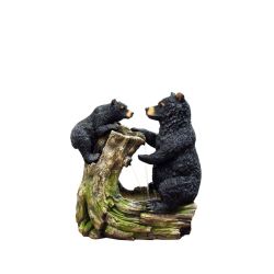 26 inch bear and cub fountain without light