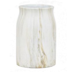 Benzara 82165 charming marble looking flower pot