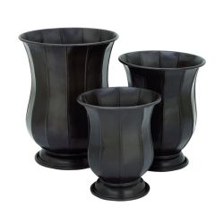 Elegant metal planter set of 3