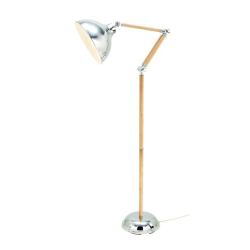 Modish wood metal floor lamp