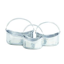 Astounding aluminum planters set of 3