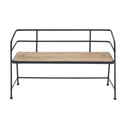 ""Metal wood bench 45""""w