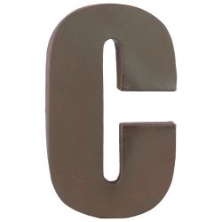 Outstanding metal c letter