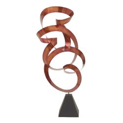 Attractive metal red sculptures