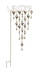 Gorgeous metal rooster garden stick