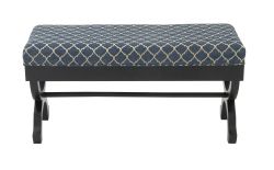 Resistant wood fabric bench